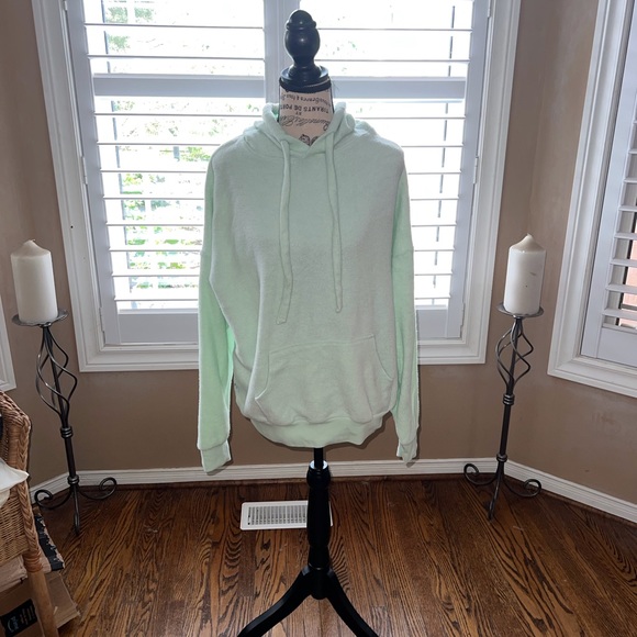 EUC SOFT SERVE Cloud Cotton Hoodie, Green Mint - Medium - Picture 3 of 8